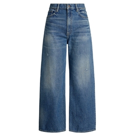 Polo Ralph Lauren High Rise Wide Leg Crop Jeans, Maceen Wash